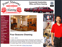 Tablet Screenshot of fourseasonscleaning.net